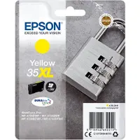 Epson Padlock 35XL Vorhängeschloss DURABrite Ultra Single Yellow Tinte, Hohe (XL-) Ausbeute, Gelb, Tinte auf Pigmentbasis, 20,3 ml, 20,3 ml, 1 Stück(e)