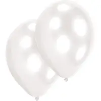 Amscan 25 Latexballons Pearl White 27,5 cm / 11'