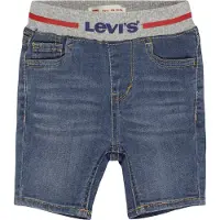 Levi's Kids Straight Fit Jeansshorts mit Logostreifen