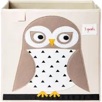 3 Sprouts Aufbewahrungsbox - 33x33x33 - Eule - - One Size - Kisten