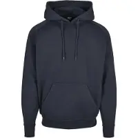 Urban Classics weicher Herren Hoodie Rippbündchen Kapuze 380 g/m² mit Baumwolle Navy