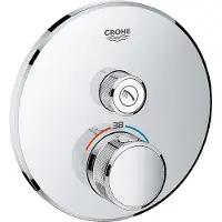 GROHE THERMOSTAT MIT 1 ABSPERRVENTIL, Dusche, Drehventile, Metall, Chrom