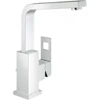 GROHE Eurocube Waschtischbatterie EcoJoy hoher Auslauf Zugstangen-Ablaufgarnitur chrom - 2313500E