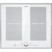 Klarstein Induktionskochfeld, Glaskeramik Kochfeld, Induktionskochfeld mit 4 Platten, Einbau-Induktionskochfeld mit Touch-Display, Digitalanzeige und Timer-Funktion, Schnelles Aufheizen, 7000 Watt