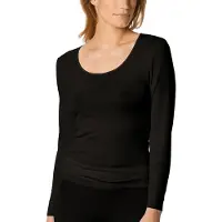 Mey Shirt langarm Serie Wool&Silk Schwarz | Größe 46