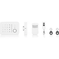 Smartwares HA788GSM GSM Alarm Set, Weiß, Berührung, Android, iOS, Telefonleitung, 850,900,1800,1900 MHz, 95 dB