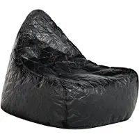 Beliani Sitzsack DROP Schwarz 75x63x73