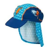 Playshoes Nackenschutzcap "Die Maus" in Blau | Gr.: 51 cm