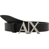 Armani Exchange für Damen. 941125CC71900020 Schwarzer Ledergürtel (75cm), Lässig, Klassisch