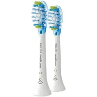 Philips C3 Premium Plaque Defence HX9042/17 2x Weiße Bürstenköpfe für Schallzahnbürste, 2 Stück(e), Weiß, Gummi