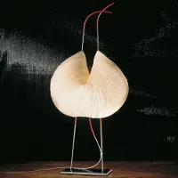 Ingo Maurer - Poul Poul LED-Tischlampe, beige, Höhe 70 cm