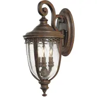 Elstead Lighting Elstead English Bridle Außen-Wandleuchte E14 3-fach 50cm Britische Bronze IP44