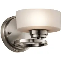 Kichler Aleeka Zeitgenössische Wandleuchte aus Aluminium Zinn Klassisches Glas 1 Licht G9 3 Led