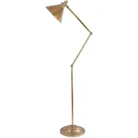 Elstead Lighting Provence Industrial Stehleuchte Stahl Antik Messing 1 Licht E27