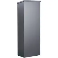Allux Paketbriefkasten 600 Parcel RS, anthrazit, 38 x 105 x 23 cm, Rukoschloss, Entnahme hinten