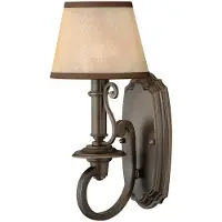 HINKLEY Plymouth Klassische Wandleuchte Bronze Antik Stahl 1 Leuchte E14