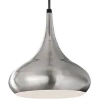 Elstead Lighting Elstead Beso Hängeleuchte E27 27cm Gebürsteter Stahl