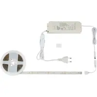 Briloner Leuchten - LED Band, LED Strip 3m, selbstklebend, kürzbar, inkl. Kabelschalter, 42 Watt, 3.300 Lumen, 4.000 Kelvin, Silberfarbig, 3.000mm