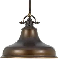 QUOIZEL Elstead Emery Hängeleuchte E27 28cm Palladianische Bronze