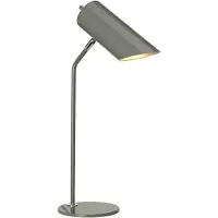 Elstead Lighting Schreibtischlampe Industrial Nordic Quinto Stahl Grau Nickel 1 Licht E27
