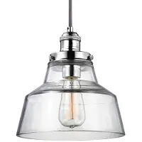 FEISS Elstead Baskin Hängeleuchte E27 26cm Poliertes Nickel