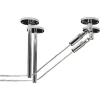 SLV Tenseo Seilsystem, Umlenker, lang, 2 Stück, chrom