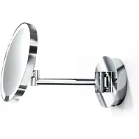 DECOR WALTHER Make-up Spiegel Just Look Plus WR LED Wandmodell Chrome (5 x Vergrößerung)