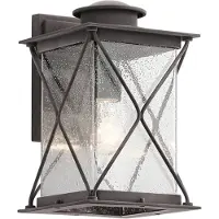 Kichler Elstead Argyle Außen-Wandleuchte E27 32cm Verwittertes Zink IP44