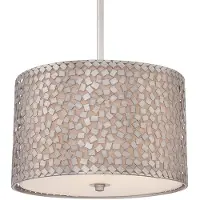 Elstead Lighting Elstead Confetti Hängeleuchte E27 3-fach Altsilber
