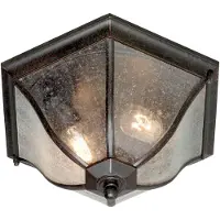 Elstead Lighting Elstead New England Außen-Deckenleuchte E27 2-fach Verwitterte Bronze IP44