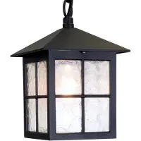 Elstead Lighting Elstead Winchester Außen-Hängeleuchte E27 29cm Schwarz IP43