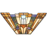 QUOIZEL Tiffany Inglenook Metall Wandlampen 2 Lichter E14