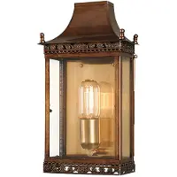 Elstead Lighting Regents Park Aussen-Wandleuchte E27 Gealtertes Messing IP44