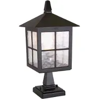 Elstead Lighting Elstead Winchester Außen-Stehleuchte E27 41cm Schwarz IP43