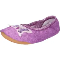 Beck Kinder Gymnastik Slipper lila mit Schmetterling 31