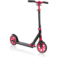 Globber NL 205 – Tretroller, 205 mm, ABEC 9, höhenverstellbar, Frontfederung, Klappmechanismus, schwarz-rot