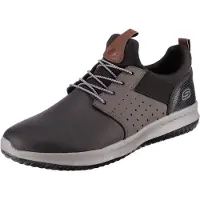 SKECHERS Herren Slipper Sportlich Gummisohle schwarz