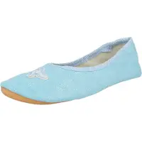 Beck Kinder Gymnastik Slipper türkisglitter mit Schlittschuh 33