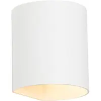 QAZQA Moderne Wandleuchte weiß mit Lichteffekt - Sabbio