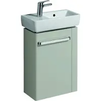 Geberit Handwaschbeckenunterschrank Renova Compact 44,8x60,4x25,2cm, m HTH re, li-grau hgl
