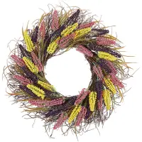 Shumee Türkranz bunt mit Kunstblumen ø 50 cm CANDELARIA