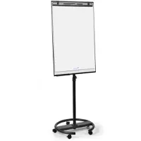 Legamaster Mobiles Flipchart Legamaster ECONOMY TRIANGLE, als Whiteboard & Flipchartblock nutzbar, B 600 x T 15 x H 720 mm, lackierter Stahl & ABS, weiß-schwarz