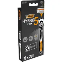 BIC FLEX5 Hybrid-Rasierer + 2 Ersatzklingen