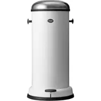 Vipp Vipp16 Tretmülleimer, weiß, 18L, Stahl - , Vipp16, Weiß, für Badezimmer, Metall, Design
