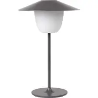 Blomus Ani Portable Tischleuchte Leuchte Grau - , dimmbar, Grau, für Wohnzimmer, Aluminium