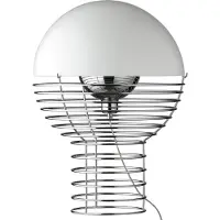 Verpan Wire Tischleuchte Ø40 Weiß - , Wire Large, Metallisch, für Wohnzimmer, Metall, Design