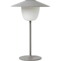 Blomus Mobile LED-Leuchte ANI Lamp, Lampe, Aluminium matt pulverbeschichtet, Warm Grey, 66067