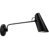 Northern Birdy Wandleuchte Schwarz - , Birdy, Schwarz, für Wohnzimmer, Metall, Design
