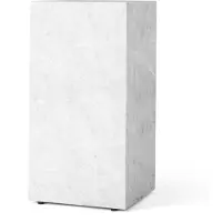 Audo Copenhagen Plinth Couchtisch Hoch Carrara Marmor