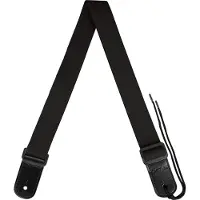 Cascha HH 2292 Ukulelen-Gurt – Polycotton – Schwarz – Verstellbar 76 bis 139 cm